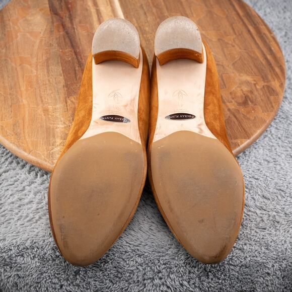 Sarah Flint Cognac Suede perfect round toe pump 70 size 41 - Picture 6 of 8